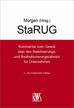 Abbildung von Morgen | StaRUG | 3. Auflage | 2025 | beck-shop.de