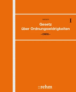 Abbildung von Wieser | Gesetz über Ordnungswidrigkeiten - OWiG - mit Aktualisierungsservice | 1. Auflage | 2018 | beck-shop.de