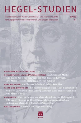 Abbildung von Bowman / Sandkaulen | Hegel-Studien Band 57 | 1. Auflage | 2024 | 57 | beck-shop.de