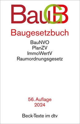 Abbildung von Baugesetzbuch. BauGB | 56. Auflage | 2024 | beck-shop.de