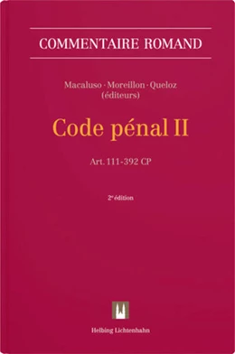 Abbildung von Macaluso / Moreillon | Code pénal II (CP II) | 2. Auflage | 2025 | beck-shop.de