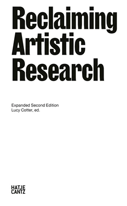 Abbildung von Arian / Cotter | Reclaiming Artistic Research | 1. Auflage | 2024 | beck-shop.de