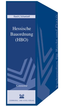 Abbildung von Rasch / Schaetzell | Hessische Bauordnung (HBO) | 1. Auflage | 2016 | beck-shop.de