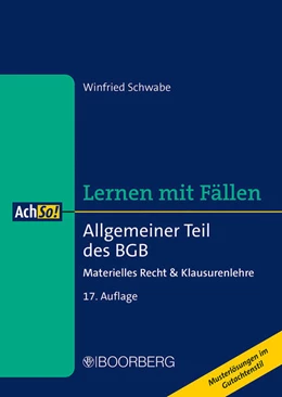 Abbildung von Schwabe | Allgemeiner Teil des BGB | 17. Auflage | 2024 | beck-shop.de