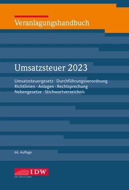 Abbildung von Veranlagungshandb. Umsatzsteuer 2023, 66. A. | 66. Auflage | 2024 | beck-shop.de