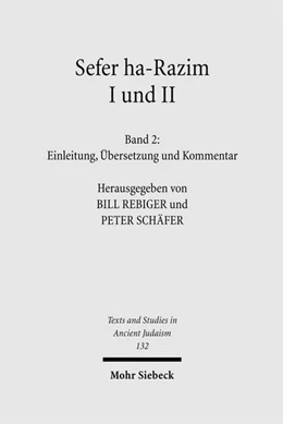 Abbildung von Rebiger / Schäfer | Sefer ha-Razim I und II - Das Buch der Geheimnisse I und II | 1. Auflage | 2024 | beck-shop.de