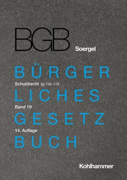 Abbildung von Brodmerkel / Gröschler | Kommentar zum Bürgerlichen Gesetzbuch mit Einführungsgesetz und Nebengesetzen (BGB) (Soergel) | 14. Auflage | 2024 | beck-shop.de