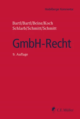 Abbildung von Bartl / Beine | GmbH-Recht | 9. Auflage | 2024 | beck-shop.de