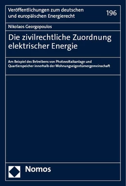 Abbildung von Georgopoulos | Die zivilrechtliche Zuordnung elektrischer Energie | 1. Auflage | 2023 | beck-shop.de