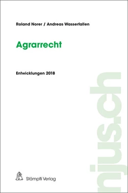Abbildung von Norer / Wasserfallen | Agrarrecht | 1. Auflage | 2019 | beck-shop.de
