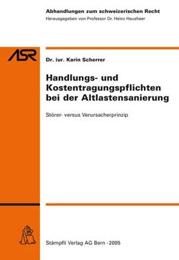 Abbildung von Scherrer | Handlungs- und Kostentragungspflichten bei der Altlastensanierung | 1. Auflage | 2005 | beck-shop.de