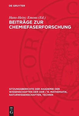 Abbildung von Emons | Beiträge zur Chemiefaserforschung | 1. Auflage | 1990 | beck-shop.de