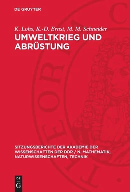 Abbildung von Lohs / Schneider | Umweltkrieg und Abrüstung | 1. Auflage | 1976 | beck-shop.de