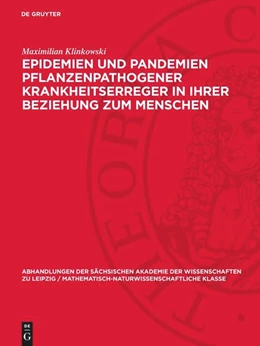 Abbildung von Klinkowski | Epidemien und Pandemien pflanzenpathogener Krankheitserreger in ihrer Beziehung zum Menschen | 1. Auflage | 1971 | beck-shop.de