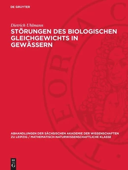 Abbildung von Uhlmann | Störungen des biologischen Gleichgewichts in Gewässern | 1. Auflage | 1973 | beck-shop.de