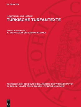 Abbildung von Kowalski | Das Avadana des Dämons Atavaka | 1. Auflage | 1959 | beck-shop.de