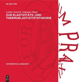 Abbildung von Jentsch / Maul | Zur Elastizitäts- und Thermoelastizitätstheorie | 1. Auflage | 1980 | 4 | beck-shop.de