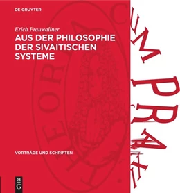 Abbildung von Frauwallner | Aus der Philosophie der sivaitischen Systeme | 1. Auflage | 1962 | 78 | beck-shop.de