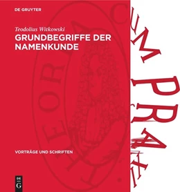 Abbildung von Witkowski | Grundbegriffe der Namenkunde | 1. Auflage | 1964 | 91 | beck-shop.de