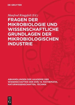 Abbildung von Ringpfeil | Fragen der Mikrobiologie und wissenschaftliche Grundlagen der mikrobiologischen Industrie | 1. Auflage | 1978 | 1975,1 | beck-shop.de