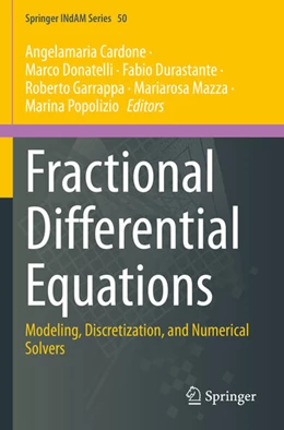 Abbildung von Cardone / Donatelli | Fractional Differential Equations | 1. Auflage | 2024 | beck-shop.de