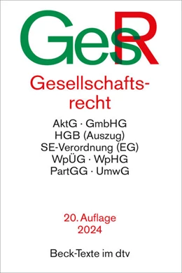Abbildung von Gesellschaftsrecht | 20. Auflage | 2024 | beck-shop.de