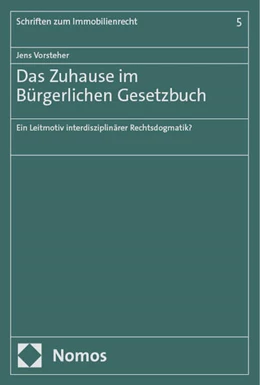Abbildung von Vorsteher | Das Zuhause im Bürgerlichen Gesetzbuch | 1. Auflage | 2024 | 5 | beck-shop.de