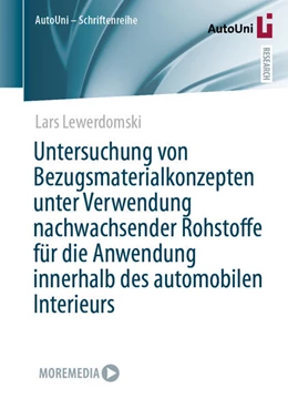Abbildung von Lewerdomski | Untersuchung von Bezugsmaterialkonzepten unter Verwendung nachwachsender Rohstoffe für die Anwendung innerhalb des automobilen Interieurs | 1. Auflage | 2024 | beck-shop.de