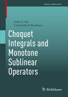 Abbildung von Gal / Niculescu | Choquet Integrals and Monotone Sublinear Operators | 1. Auflage | 2026 | beck-shop.de