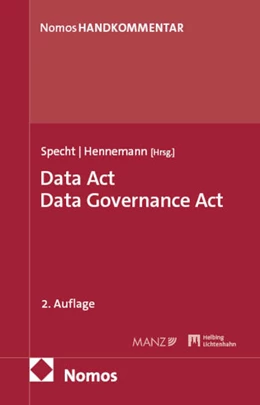 Abbildung von Specht / Hennemann | Data Act. Data Governance Act: DA, DGA | 2. Auflage | 2025 | beck-shop.de