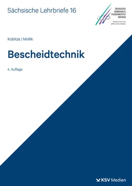 Abbildung von Kubitza / Mollik | Bescheidtechnik und Mediation im Verwaltungsverfahren (SL 16) | 4. Auflage | 2025 | beck-shop.de