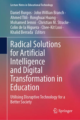 Abbildung von Burgos / Branch | Radical Solutions for Artificial Intelligence and Digital Transformation in Education | 1. Auflage | 2024 | beck-shop.de