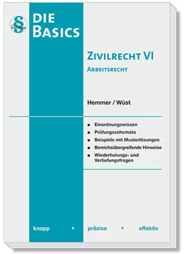 Abbildung von Hemmer / Wüst | Basics Zivilrecht VI - Arbeitsrecht | 8. Auflage | 2024 | beck-shop.de