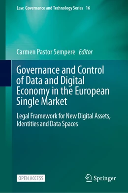 Abbildung von Pastor Sempere | Governance and Control of Data and Digital Economy in the European Single Market | 1. Auflage | 2025 | beck-shop.de