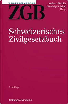 Abbildung von Büchler / Arnet | Kurzkommentar ZGB | 3. Auflage | 2025 | beck-shop.de