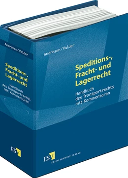 Abbildung von Andresen / Valder | Speditions-, Fracht- und Lagerrecht | 1. Auflage | 2016 | beck-shop.de