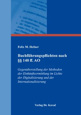 Abbildung von Hefner | Buchführungspflichten nach §§ 140 ff. AO | 1. Auflage | 2024 | 181 | beck-shop.de
