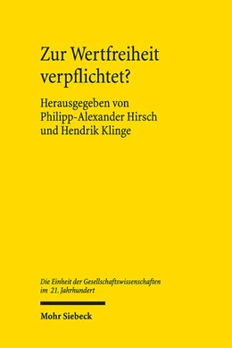 Abbildung von Klinge / Hirsch | Zur Wertfreiheit verpflichtet? | 1. Auflage | 2025 | beck-shop.de