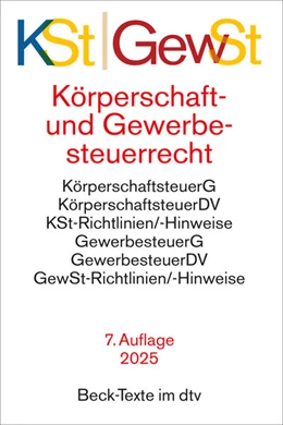 Abbildung von Körperschaftsteuerrecht / Gewerbesteuerrecht | 7. Auflage | 2025 | beck-shop.de