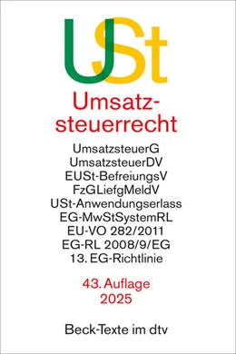 Abbildung von Umsatzsteuerrecht | 43. Auflage | 2025 | beck-shop.de