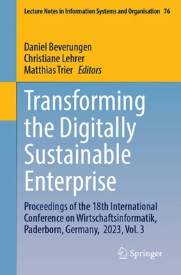 Abbildung von Beverungen / Lehrer | Transforming the Digitally Sustainable Enterprise | 1. Auflage | 2025 | beck-shop.de