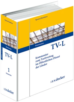 Abbildung von Sponer / Steinherr | Tarifvertrag für den öffentlichen Dienst der Länder (TV-L) • mit Aktualisierungsservice | 1. Auflage | 2018 | beck-shop.de