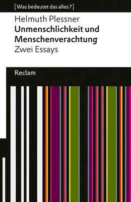 Abbildung von Plessner | Unmenschlichkeit und Menschenverachtung. Zwei Essays | 1. Auflage | 2025 | beck-shop.de
