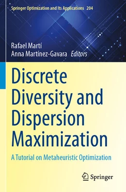 Abbildung von Martí / Martínez-Gavara | Discrete Diversity and Dispersion Maximization | 1. Auflage | 2024 | beck-shop.de
