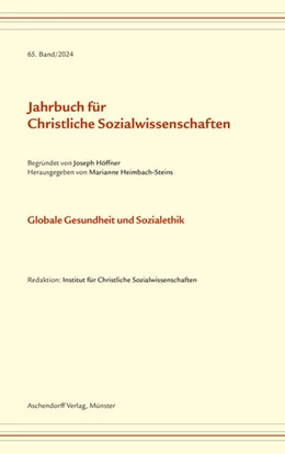Abbildung von Heimbach-Steins | Jahrbuch für Christliche Sozialwissenschaften, 65. Band/2024 | 1. Auflage | 2024 | 65 | beck-shop.de