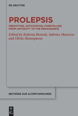 Abbildung von Berardi / Montepaone | Prolepsis | 1. Auflage | 2025 | 429 | beck-shop.de