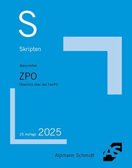 Abbildung von Marschollek | Skript ZPO | 25. Auflage | 2025 | beck-shop.de