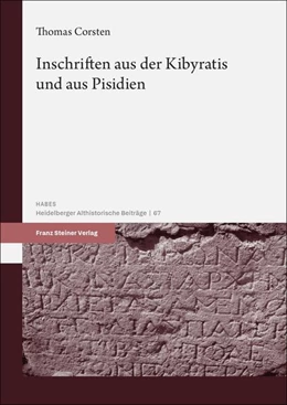 Abbildung von Corsten | Inschriften aus der Kibyratis und aus Pisidien | 1. Auflage | 2024 | beck-shop.de