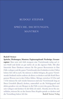 Abbildung von Steiner / Rudolf Steiner Nachlassverwaltung | Sprüche, Dichtungen, Mantren | 2. Auflage | 2026 | beck-shop.de