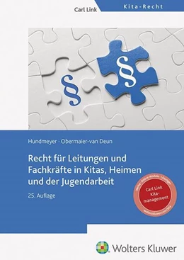 Abbildung von Hundmeyer / Obermaier-Van Deun | Recht für Leitungen und Fachkräfte in Kitas, Heimen und der Jugendarbeit | 25. Auflage | 2025 | beck-shop.de
